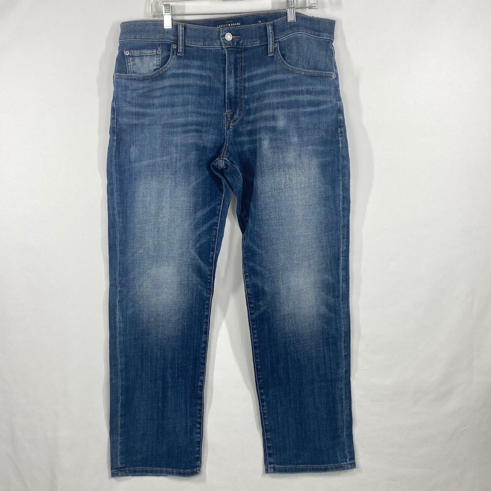 Lucky Brand Mens 221 Jeans Straight Leg Sz 36 X 30 Medium Wash Stretch
